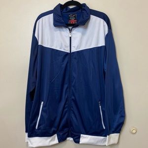 Revival Outfitters Men’s Zip Up Jacket. Blue and White. Size 3XL. NWT.